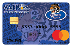 southwest missouri bank carthage tigers debit card