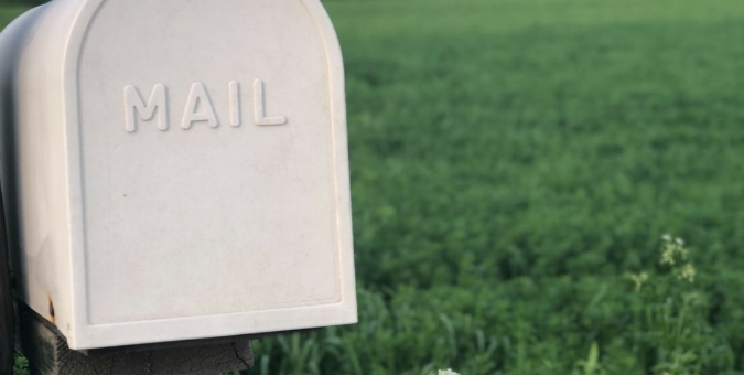 white mail box