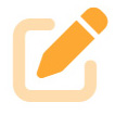 orange icon pencil